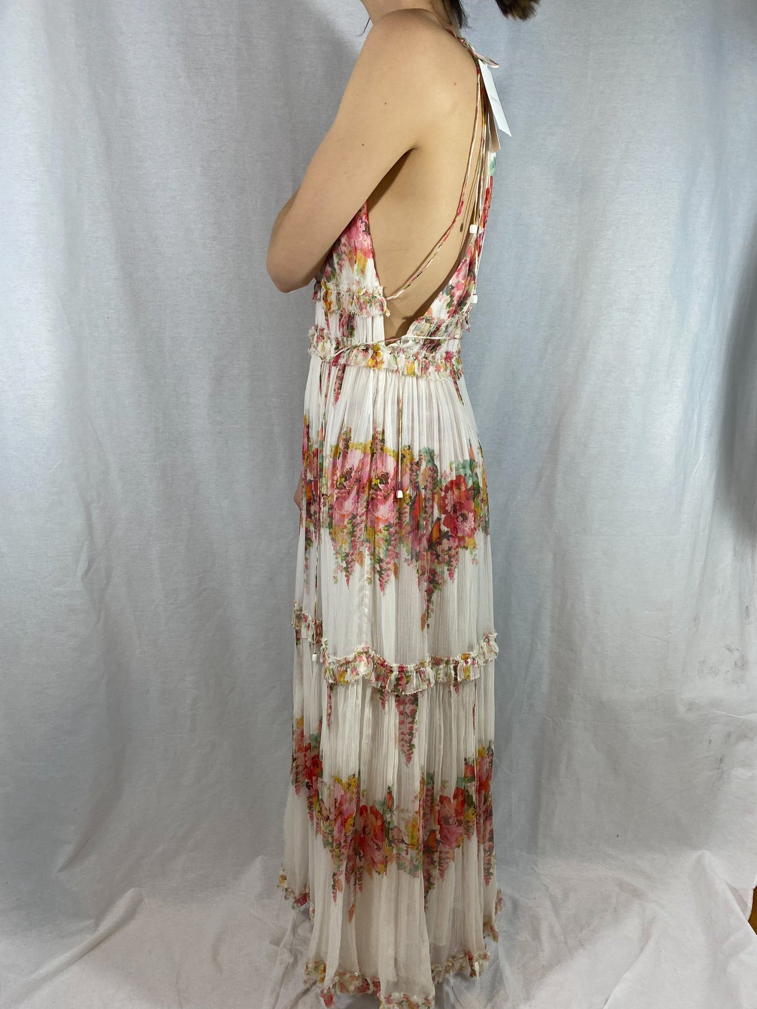 Zimmermann Mae Tiered Frill Long Dress ...